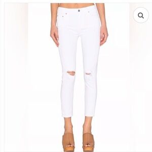 Citizens of Humanity Rocket High Rise Crop Skinny White